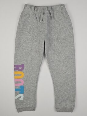 Roots Kids Grey Rainbow Logo Jogger Sweatpants Size 4T